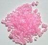 10 grams of 4x4mm Colorlined Opaque Pink Miyuki Cubes